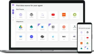 customgpt integrations page user interface